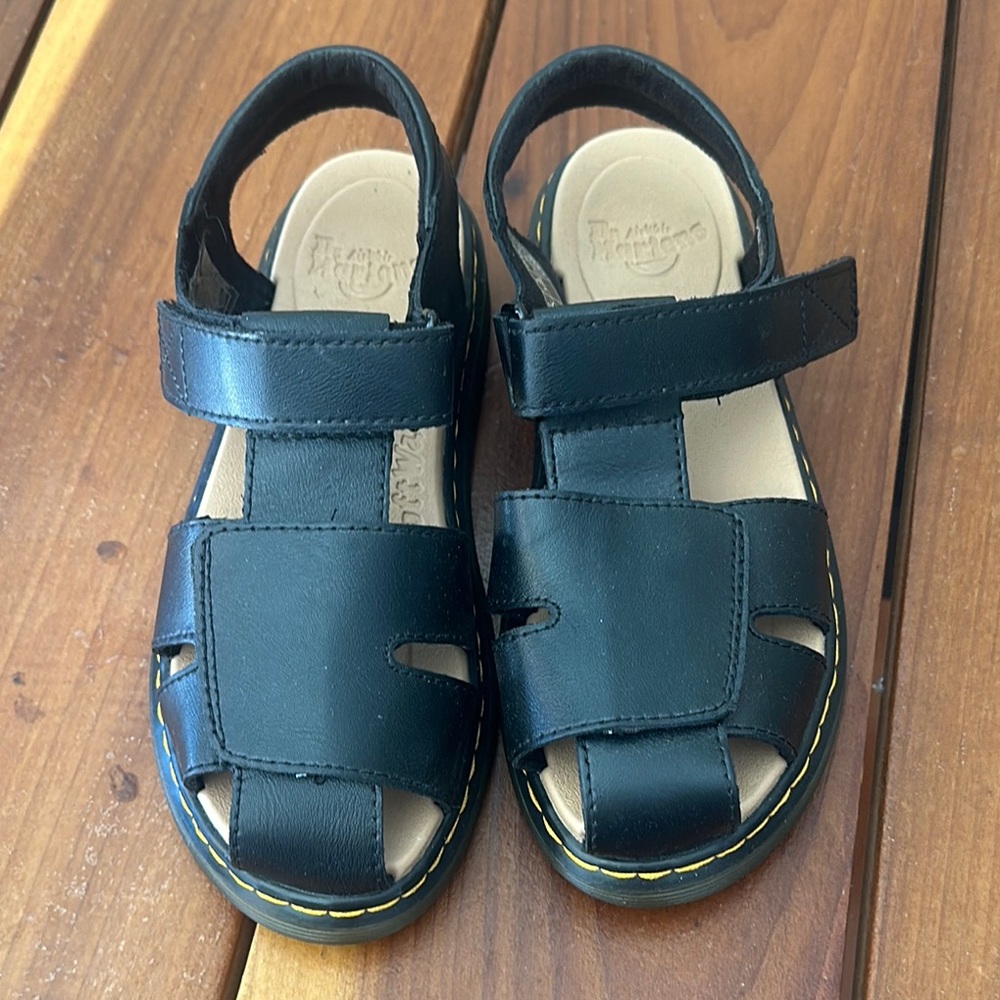 Dr. Martens Black Kids Sandals Moby II Size 3